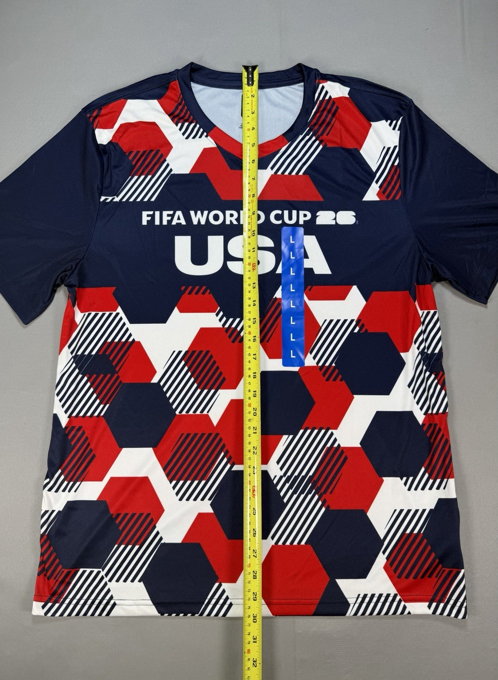 2026 FIFA World Cup USA Soccer Jersey L Home Fan Version Hexagon Shirt Official