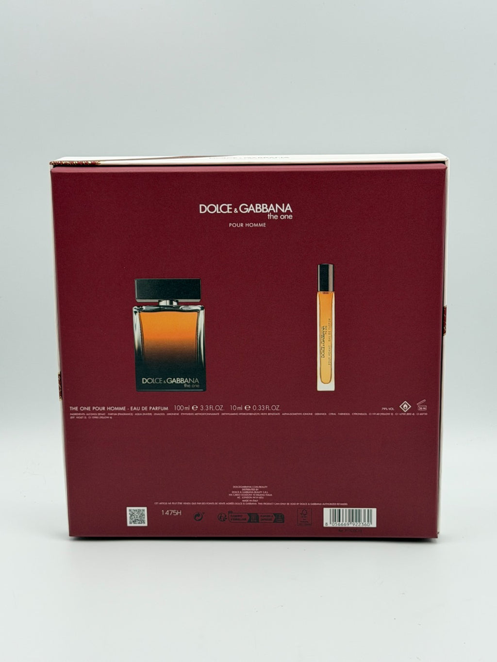 NEW Dolce & Gabbana The One For Men's Eau de Parfum - 2 Piece Gift Set