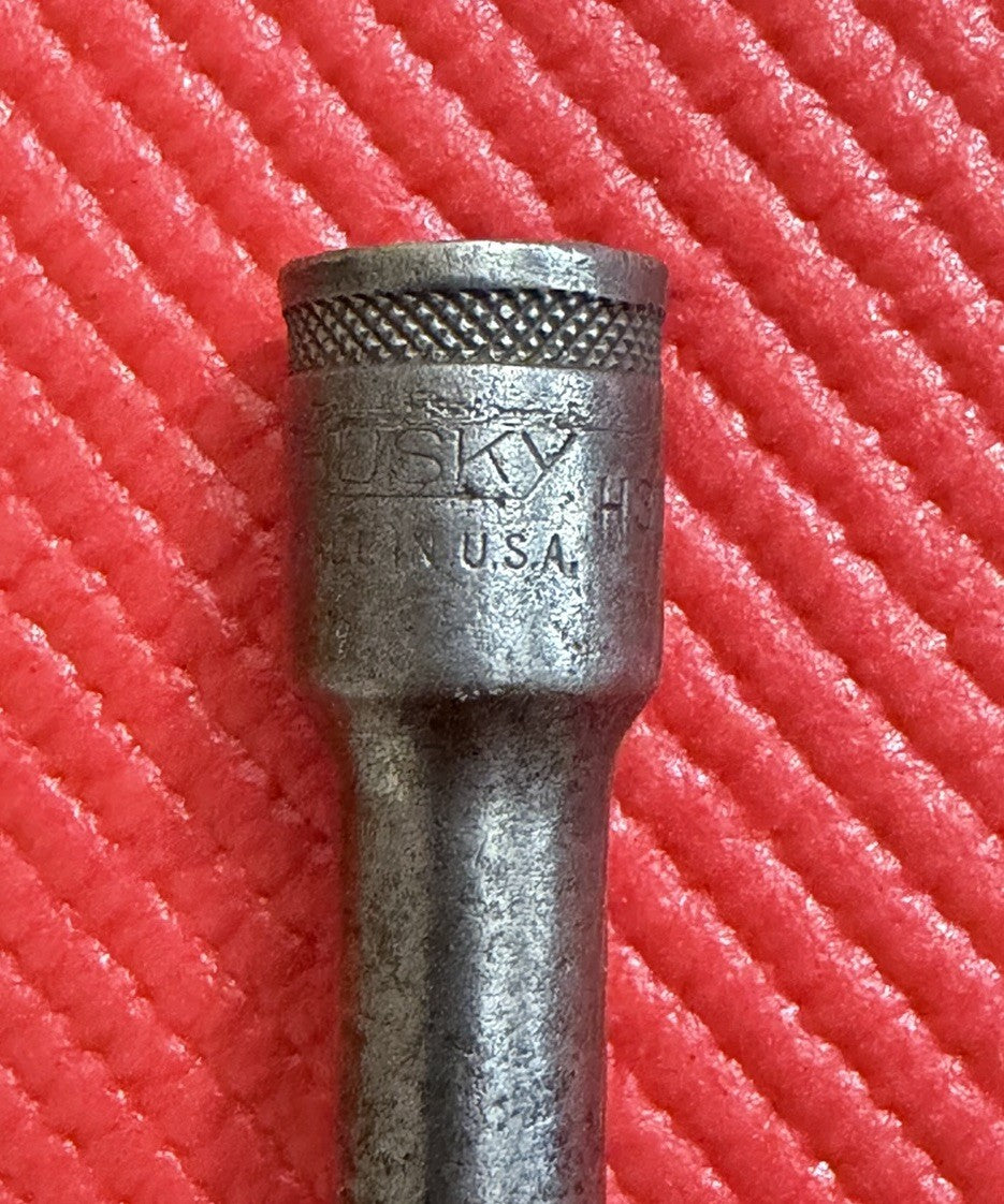 Vintage Husky H3715 Knurled 11” Long 3/8” Extension Made In USA