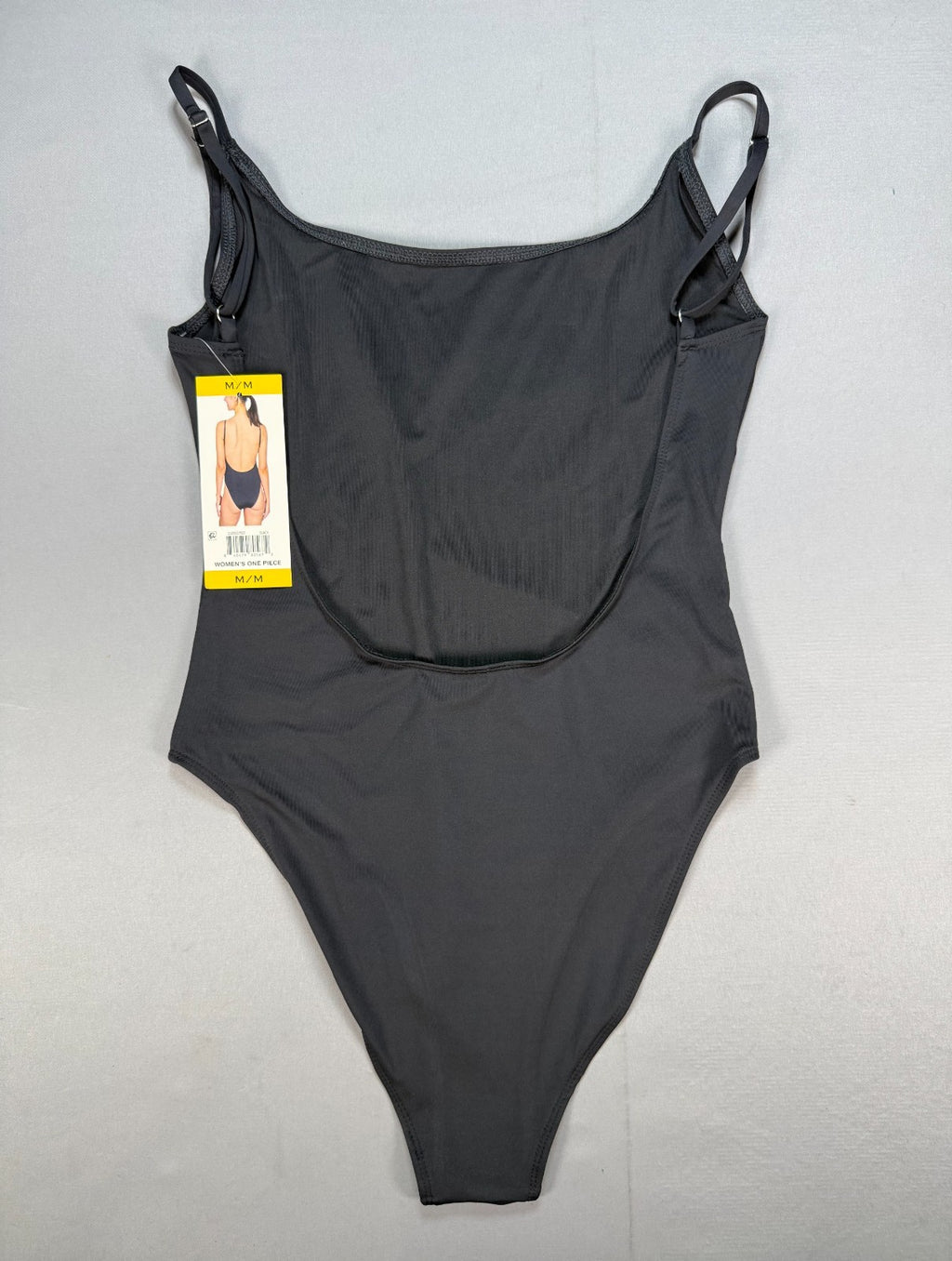 NWT Billabong One-Piece Swimsuit Women's Medium Black Graphic Logo Bathing Suit