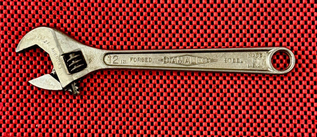 Vintage Diamalloy Diamond Calk Horseshoe CO DULUTH MN USA 12” Adjustable Wrench