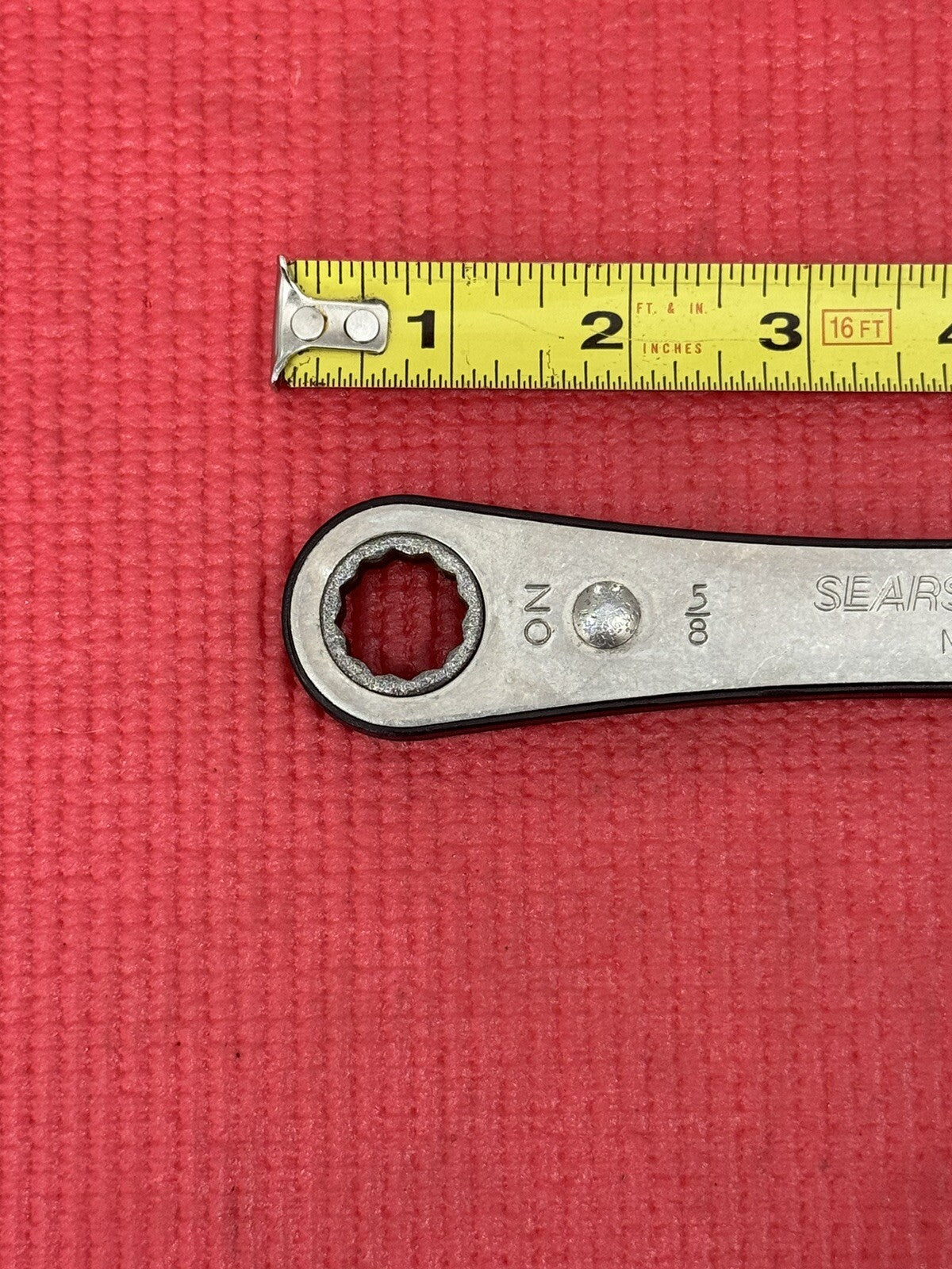 Craftsman 43684 5/8'' X 3/4''  Box End 12 Point Ratcheting Wrench USA Vintage