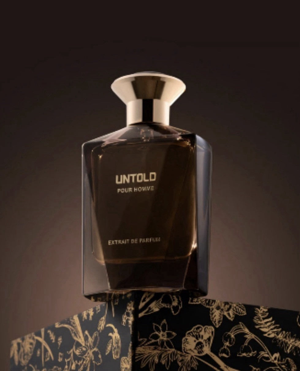 Fragrance Story UNTOLD POUR HOMME Extrait de Parfum Spray 3.4 oz 100 ml SEALED