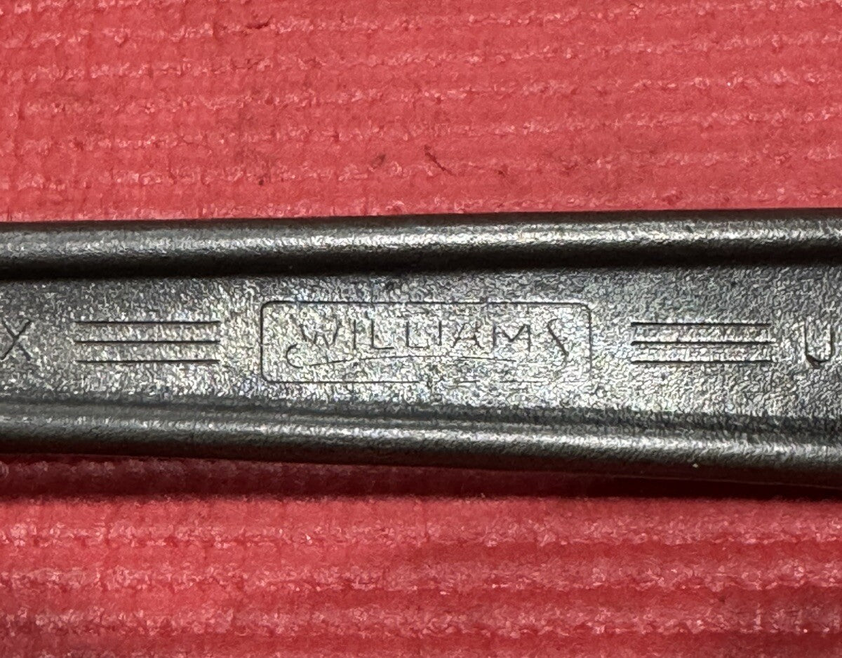 VINTAGE JH WILLIAMS AP-8X  8" SUPERJUSTABLE WRENCH CRESCENT WRENCH MADE IN USA