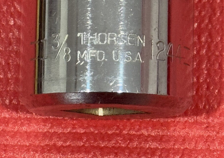Vintage Thorsen Tools NEW 1244  1-3/8” Socket  3/4" drive 12 point  Made In USA