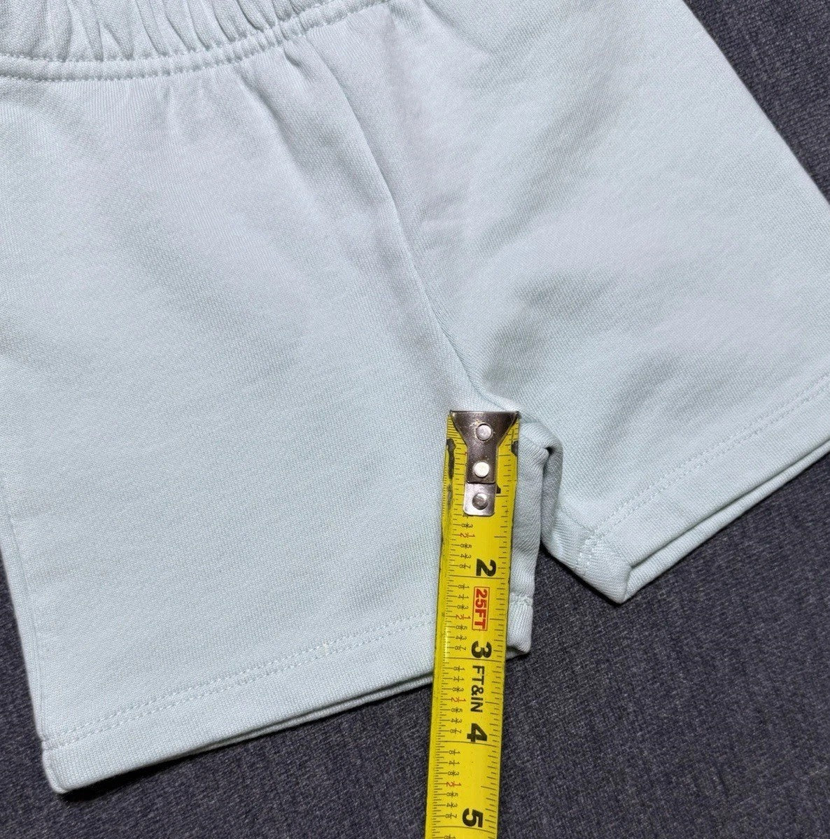 OFF WHITE Boys Casual Knit Shorts Color Light Blue Size 9-12 Months