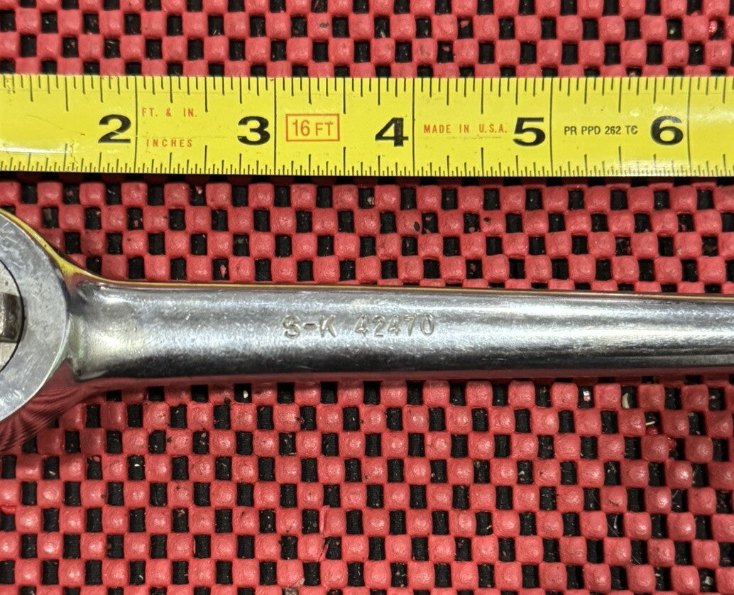 S-K Tools 42470 1/2" Drive Ratchet 10” Inch Long Made in USA SK TOOLS