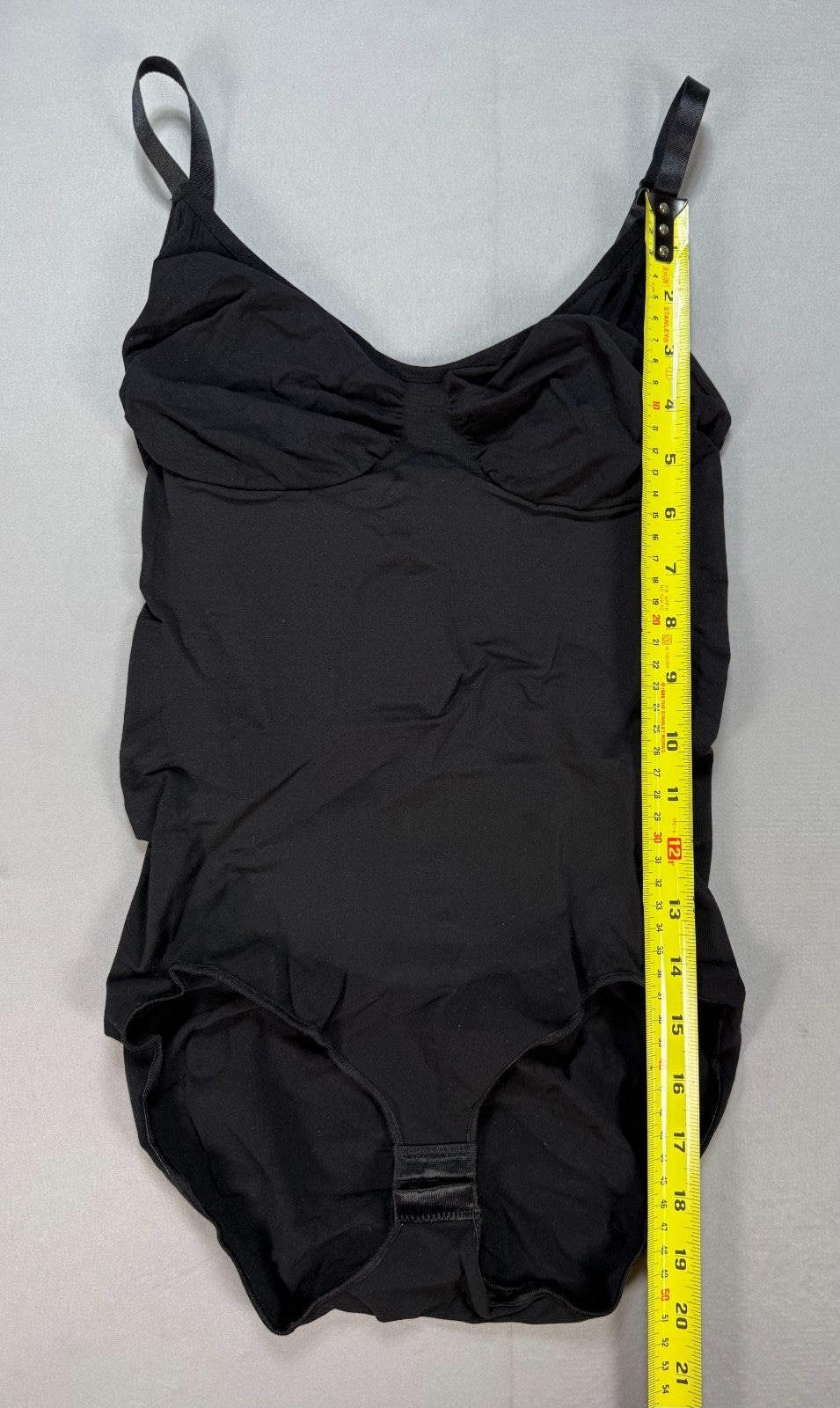 Women’s Shapewear Bodysuit Tummy Control Stretchable Thong Black Size 2XL/3XL
