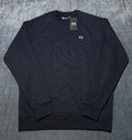 NWT Under Armour Rival Fleece Crew Sweatshirt Men's Medium Black Casual Pullover