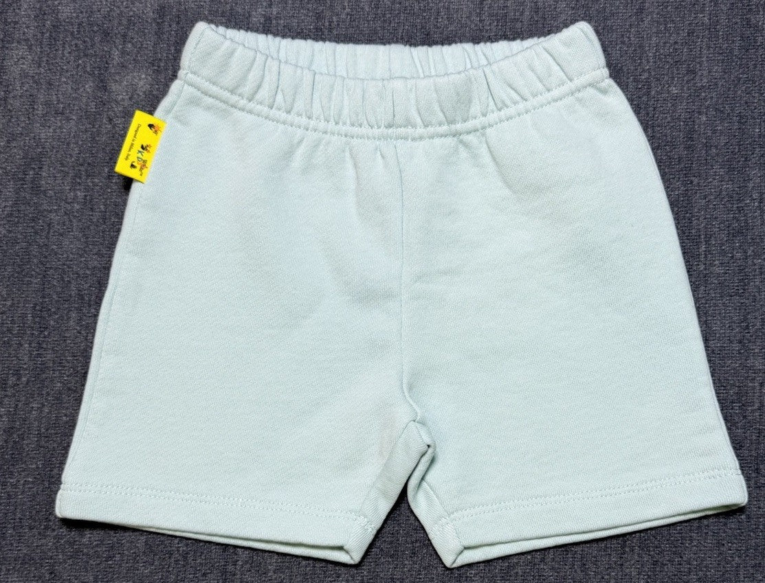 OFF WHITE Boys Casual Knit Shorts Color Light Blue Size 9-12 Months