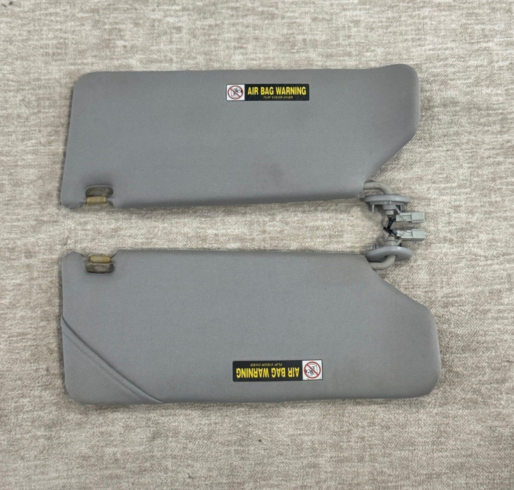 2005-2010 HONDA ODYSSEY SUN VISORS SUNVISORS PAIR SET RH LH ILLUMINATED GRAY OEM