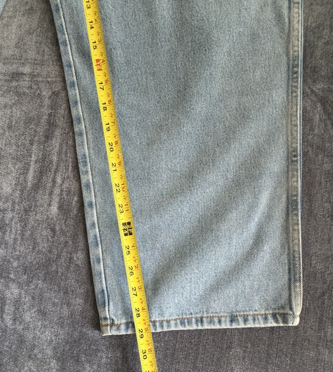 Basic Editions Regular Fit Men’s 48W X 30L Denim Blue Light Jeans NWT