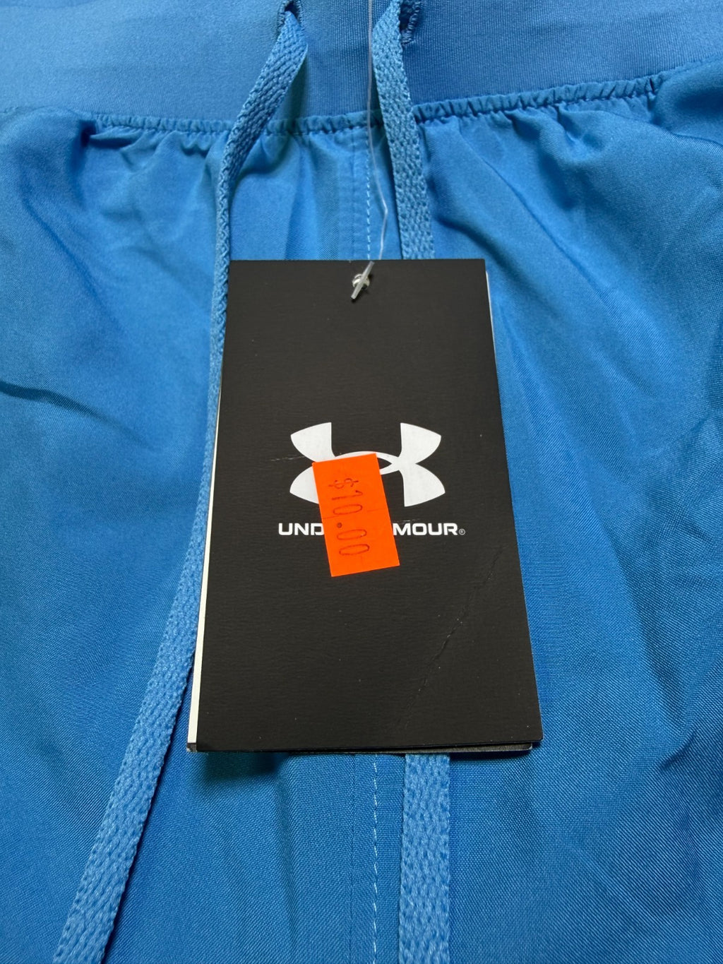 NWT Under Armour Launch 7-in 2 in 1 Shorts Men XL Blue Drawstring Elastic Waist
