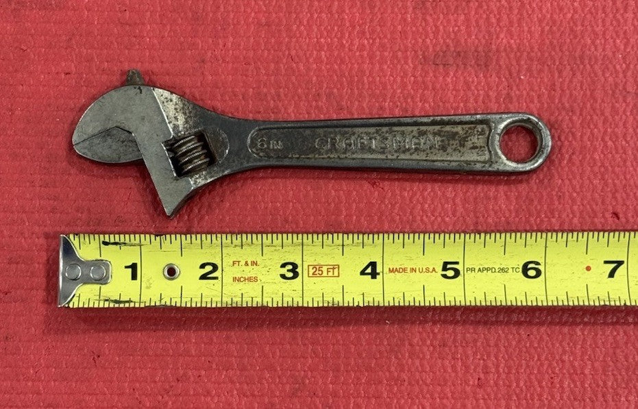 Vintage Craftsman 44602  6" Adjustable Wrench Tool Made in USA