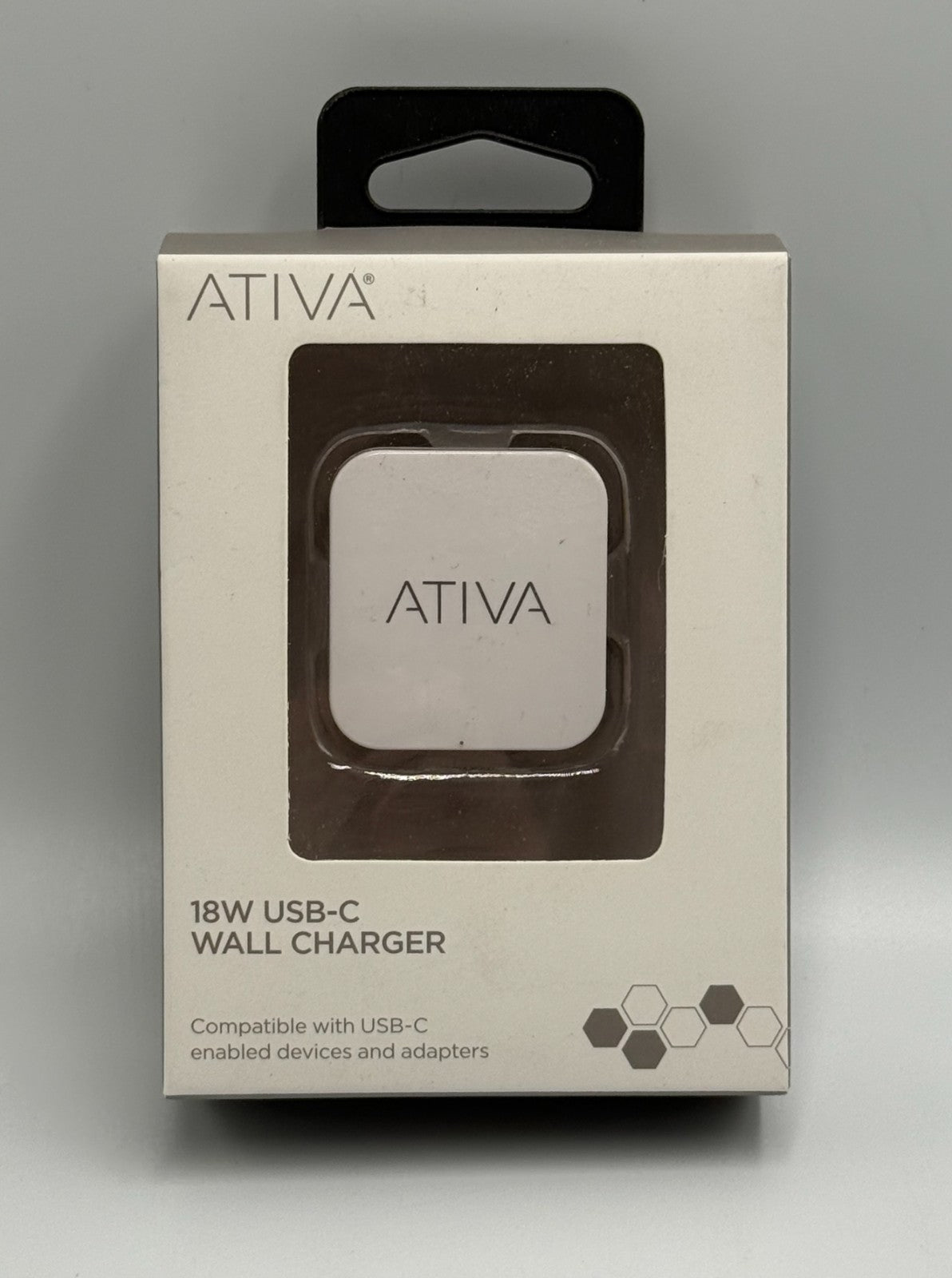 New Ativa 18 Watt USB C Wall Charger Adapter Plug for iPhone Android Samsung