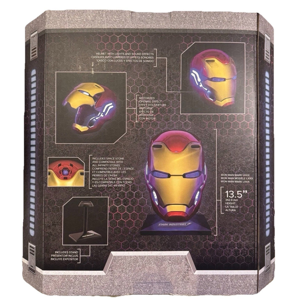 Disney Parks Marvel Iron Man Helmet Auto Open Mask LightsSounds New Sealed