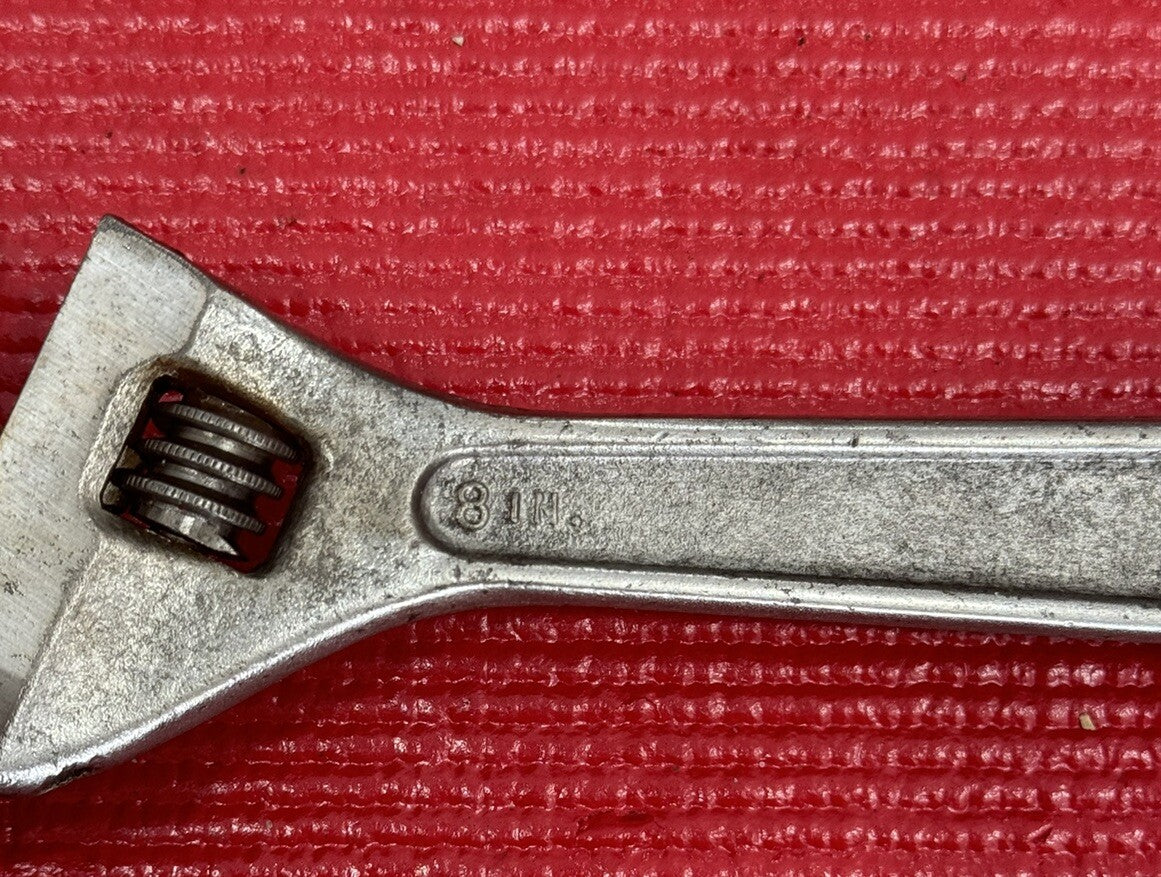 Vintage Proto 708N 8” Adjustable Wrench made In USA  N3
