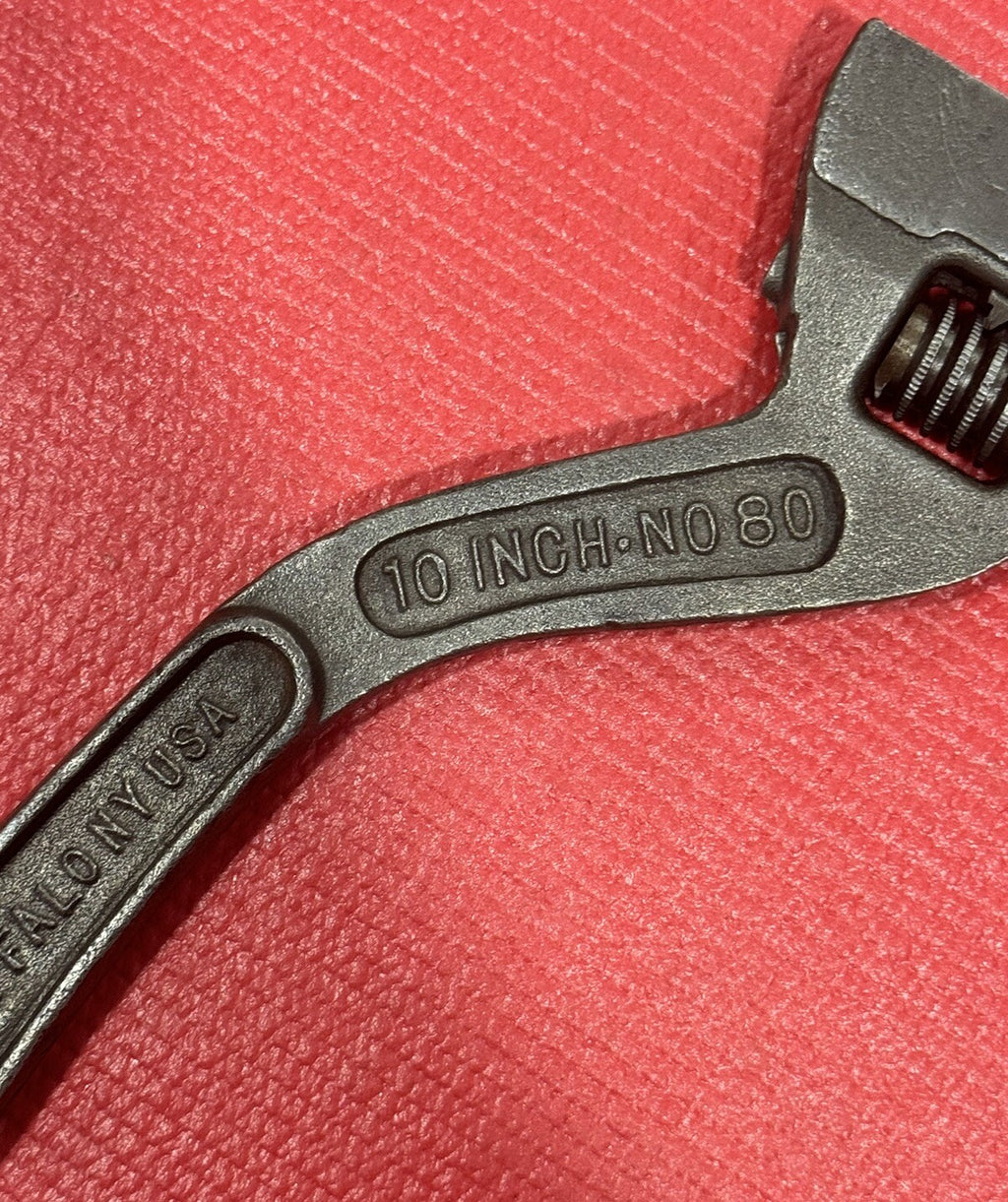 Westcott The Keystone MFG No.80 10” Adjustable Wrench S Curved Handle Buffalo NY