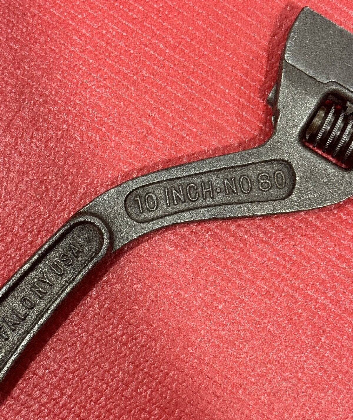 Westcott The Keystone MFG No.80 10” Adjustable Wrench S Curved Handle Buffalo NY