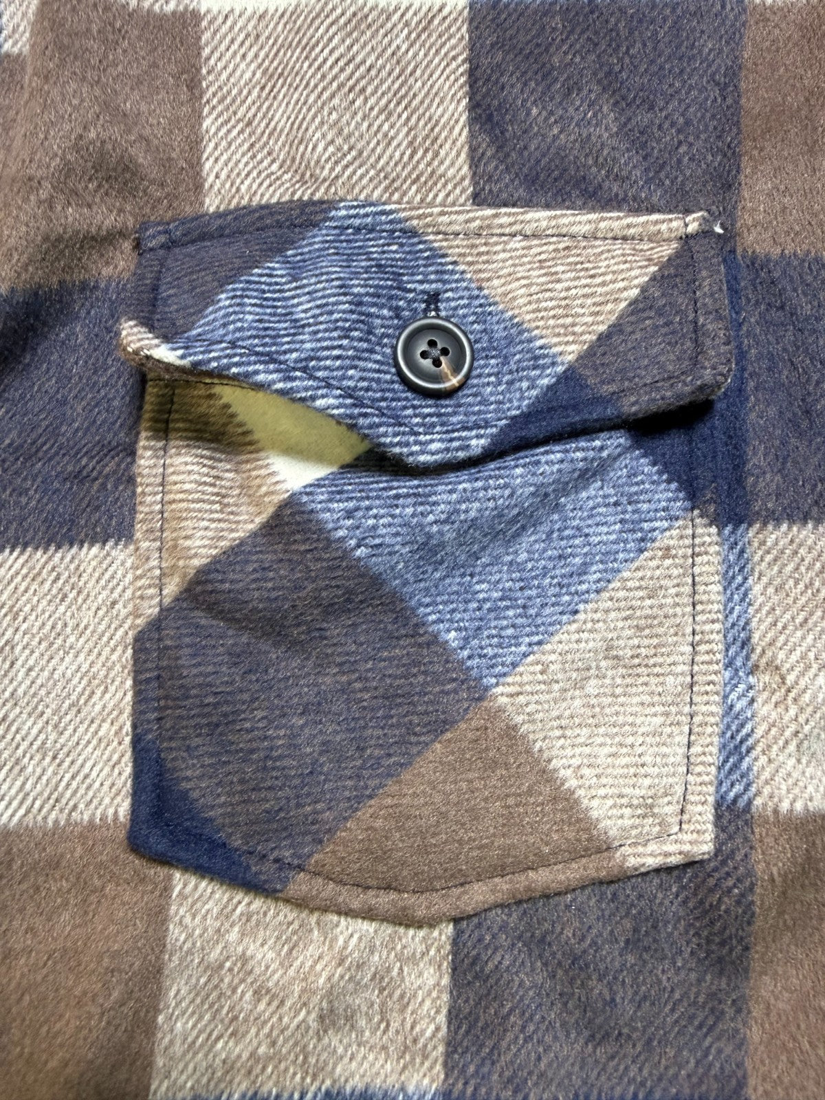 NWT Member's Mark Button-Front Plaid Shacket Women's XL Multicolor Flap Pockets