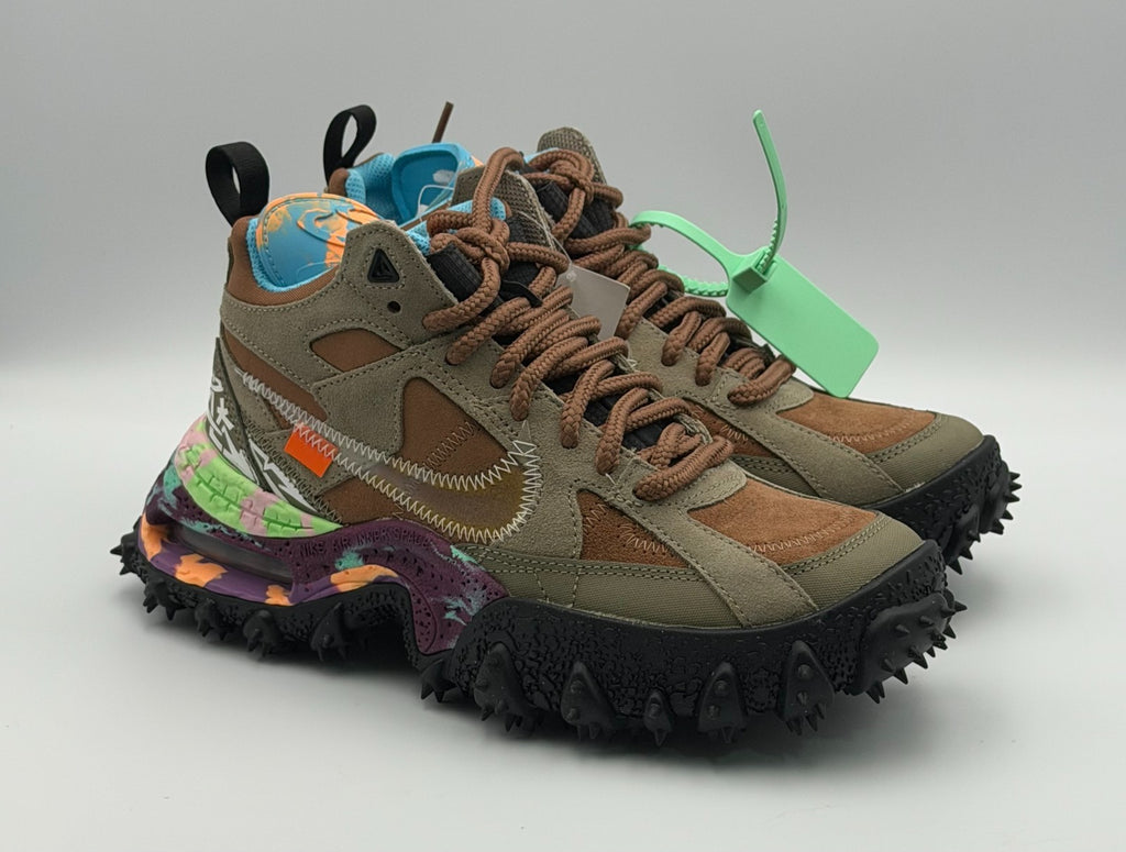 Off-White X Nike Air Terra Forma Sneakers Men's 6 Archaed Brown Green DQ1615-200