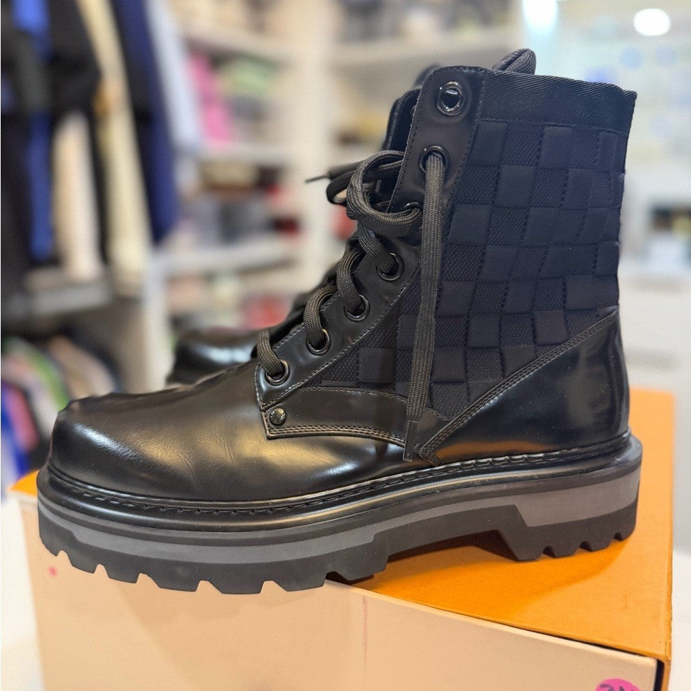 Louis Vuitton Ranger Damier Leather Boots
