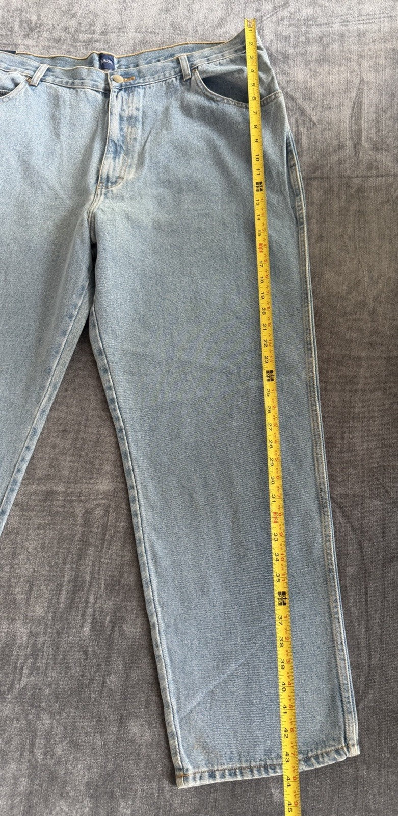 Basic Editions Regular Fit Men’s 44W X 32L Denim Blue Light Jeans NWT