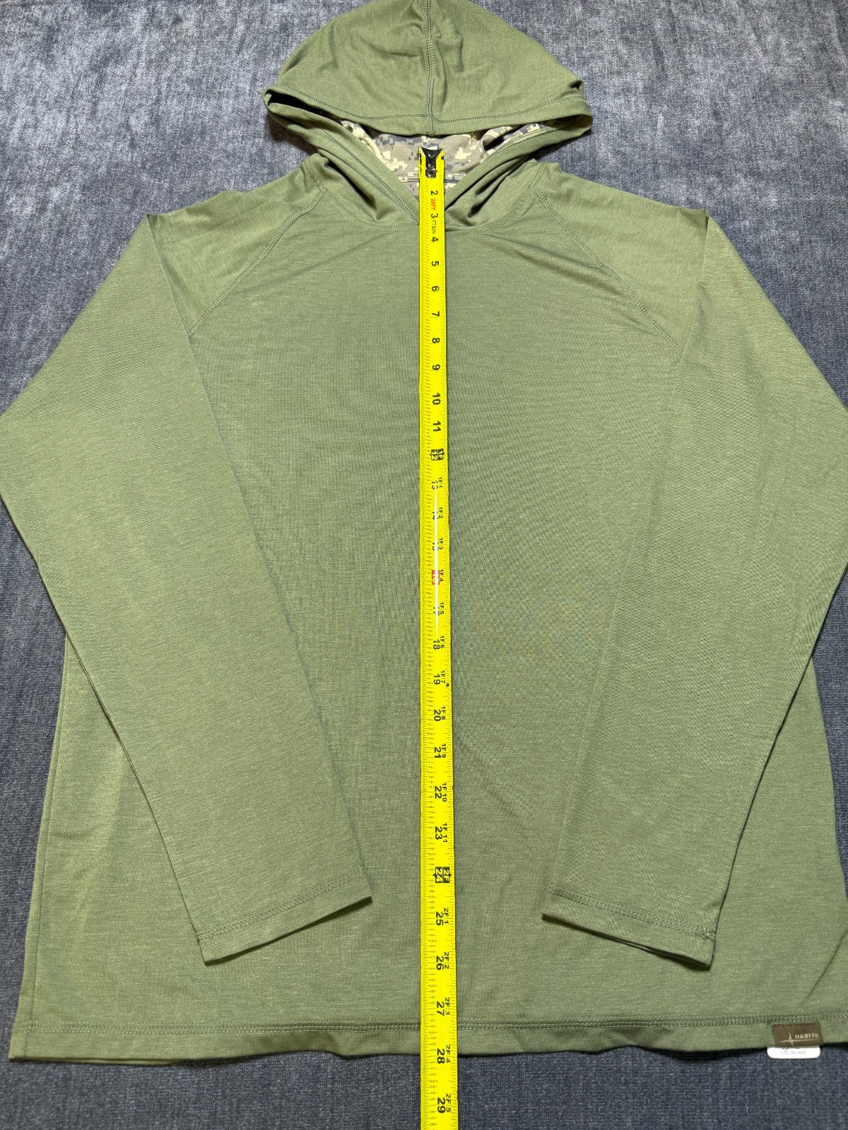 NWT Habit Lightweight Hoodie Men's Green Medium Long Sleeve Pullover Y2K Sports