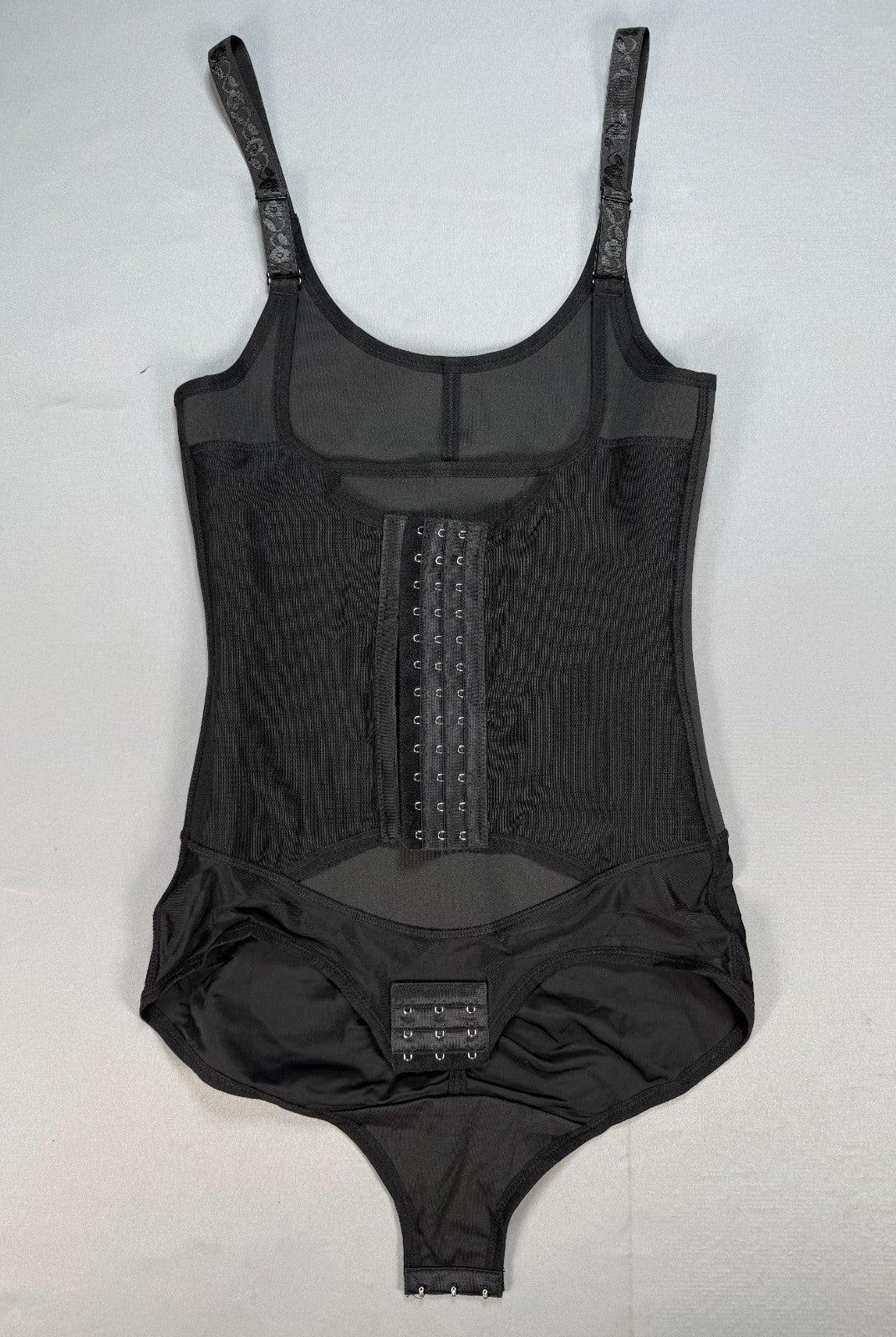 Women's Body Shapewear Bodysuit Black Corset Thong Tummy Control Waist Trainer