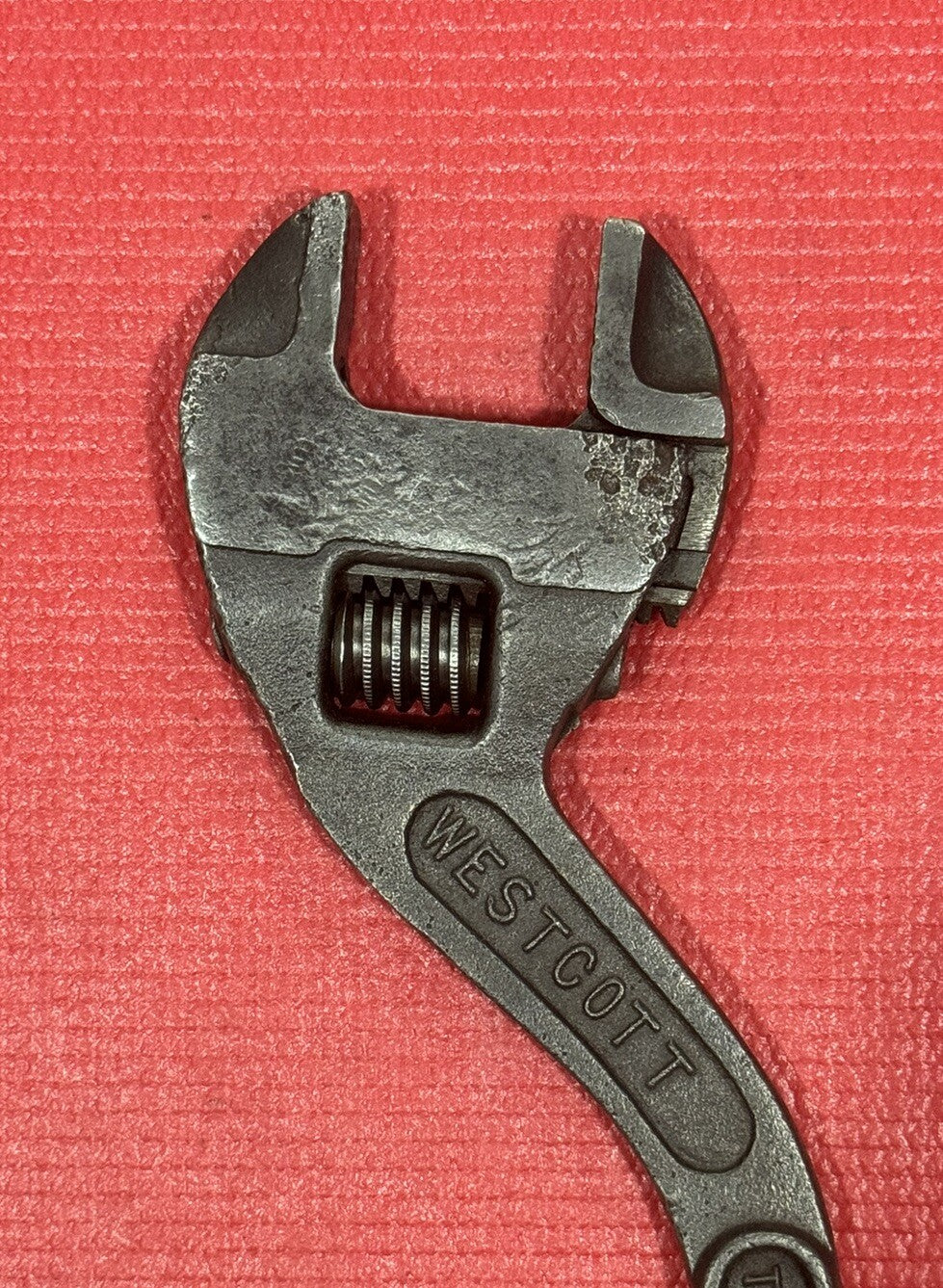 Westcott The Keystone MFG No.80 10” Adjustable Wrench S Curved Handle Buffalo NY