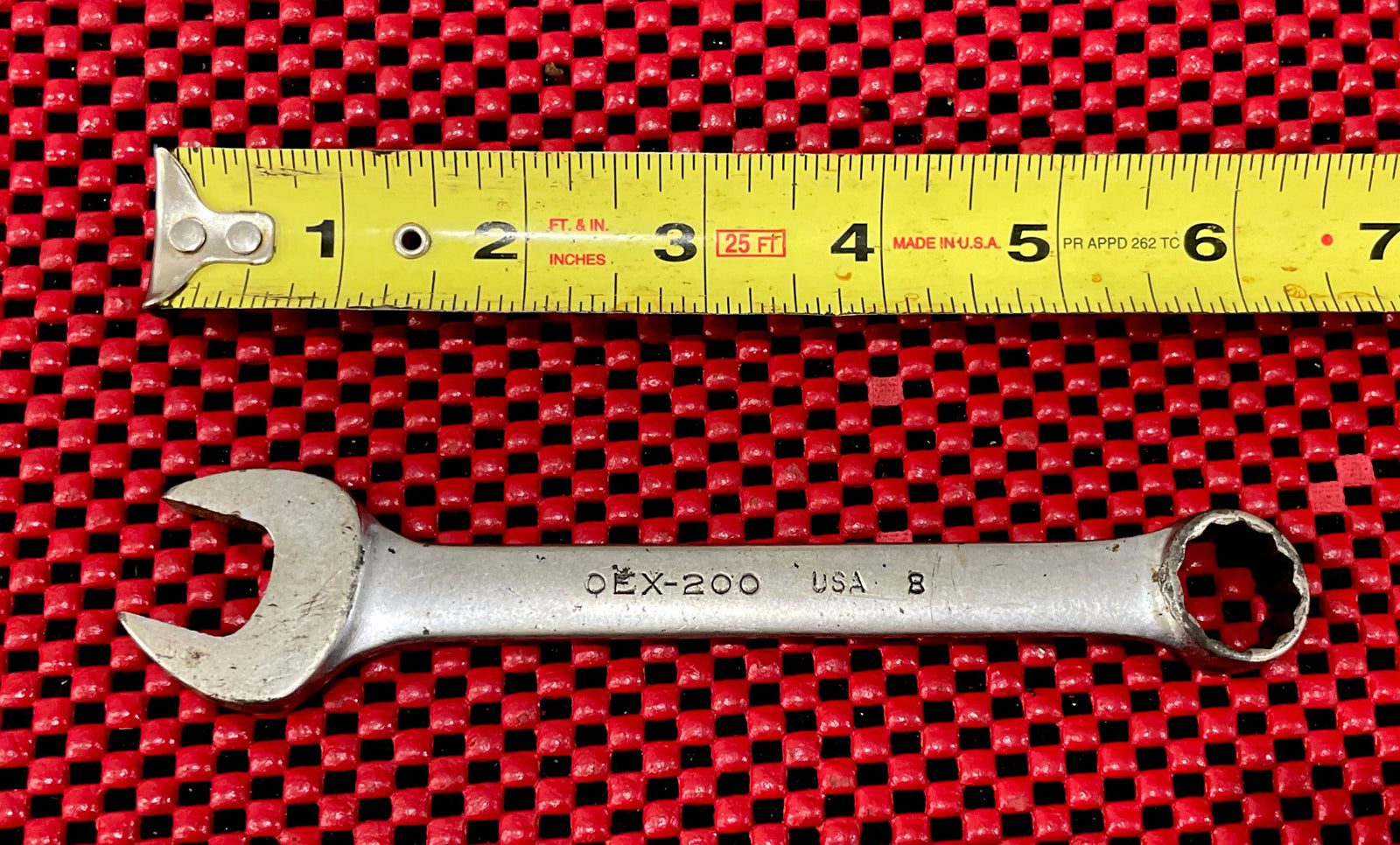 Snap-On Tools OEX200 SAE 5/8 open end box end Wrench used chrome Made In USA N4