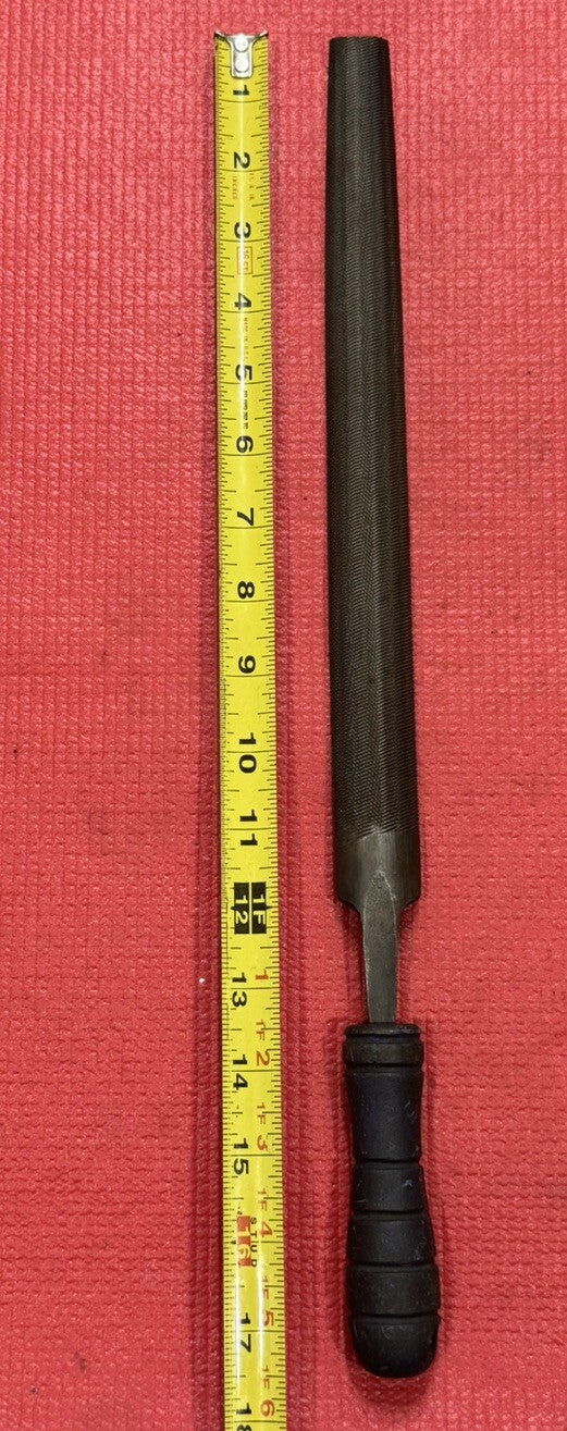 Vintage RARE Nolvex Blue Streak Cleveland USA 17.5" File w/ RARE Grobet Handle