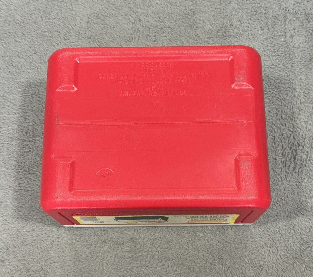 Vintage Coleman Red Flip Top Lid Personal Mini Cooler 5205, 6 Pack Lunchbox