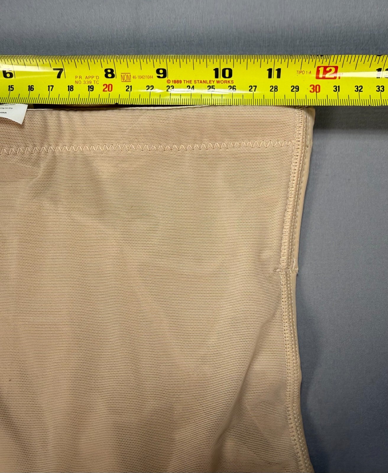 Women's High Waisted Shapewear Briefs Medium Beige Stretch Tummy Control Pantie