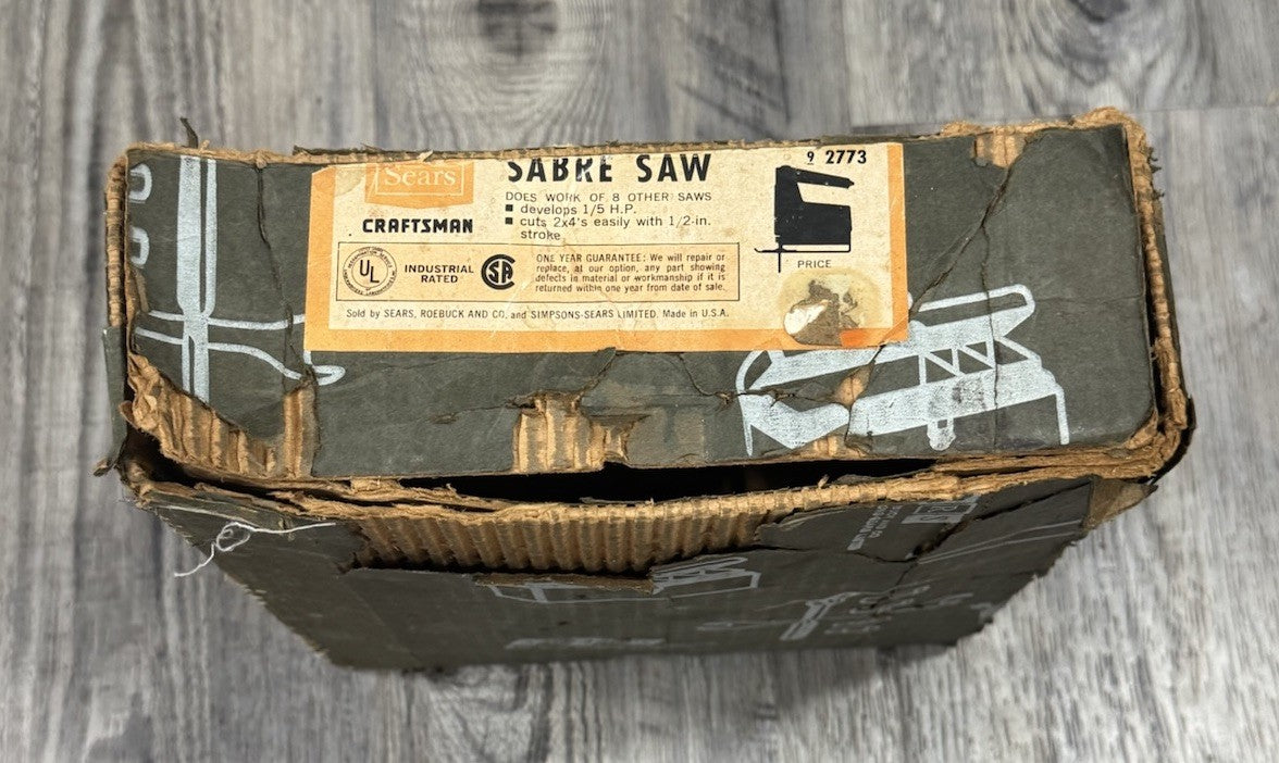 Vintage Craftsman 315.27731 Sabre Saw With Extras & OG BOX Made In USA Works