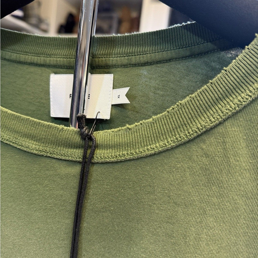 Rhude Green T-Shirt with Embroidered Logo - oversized XL Brand New