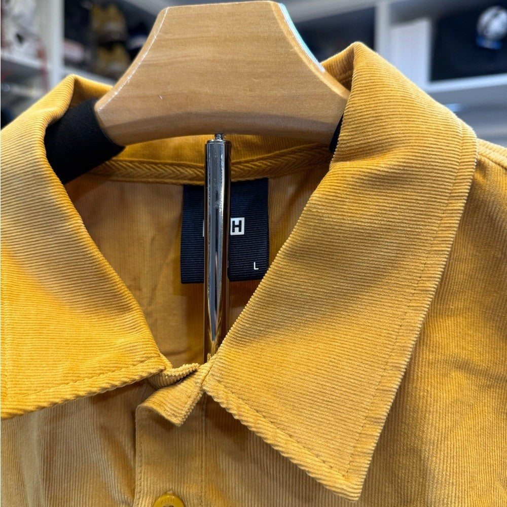 Kith Summer Corduroy Golden Polo Shirt honey bee Size Large