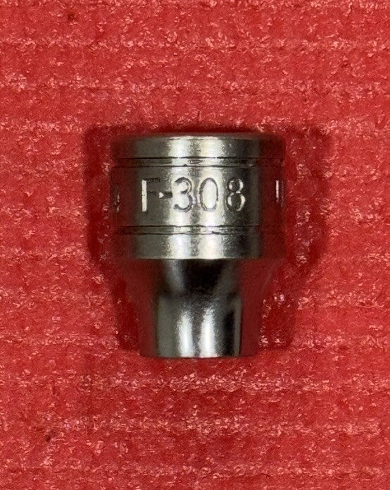 Snap-On Tools NEW F-308 3/8" Drive 1/4" SAE 8 Point Double Square Socket USA