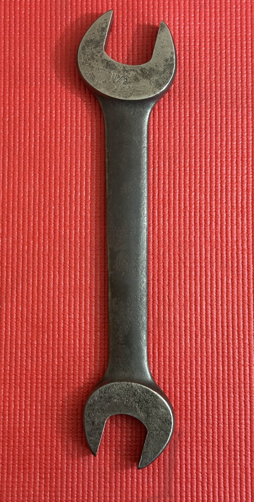Vintage Williams Tools 739A 1 1/2” X 1 1/4” Double Open End Wrench 14" long USA