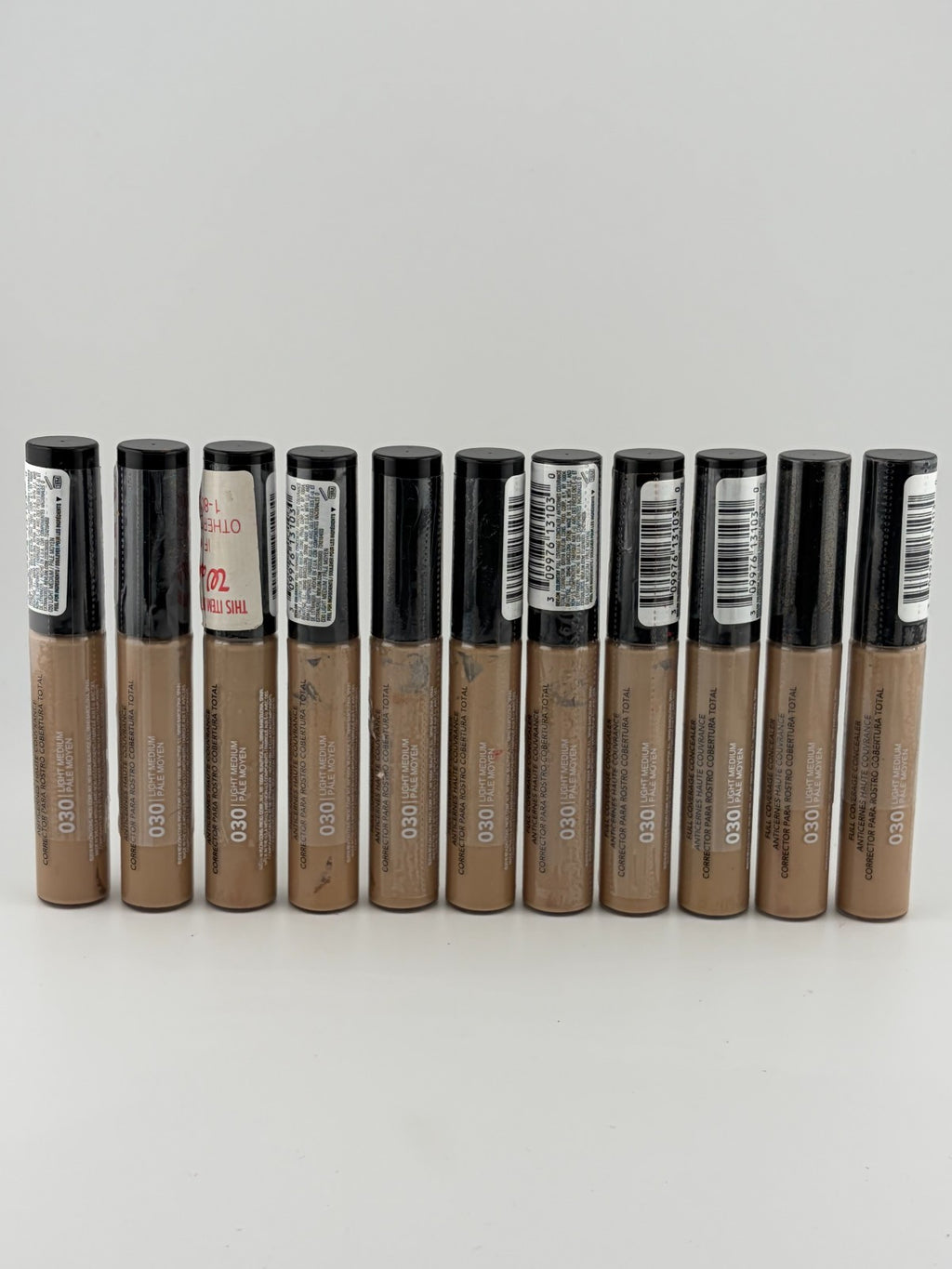 New Revlon ColorStay Full Coverage Concealer Makeup 030 Light Medium - Set of 11