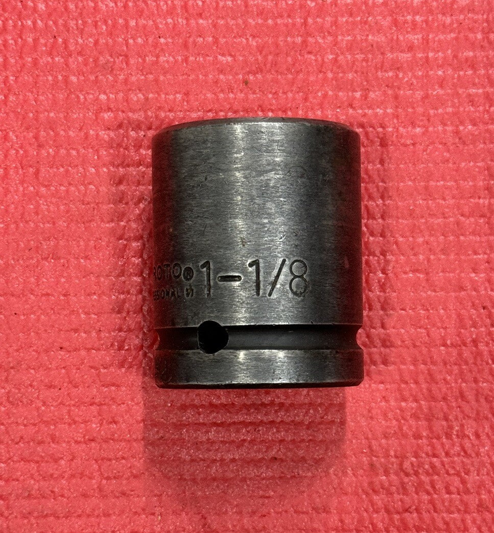 PROTO Professional Tools 07518, 3/4" Drive 1-1/8" Impact Socket 6PT Made in USA