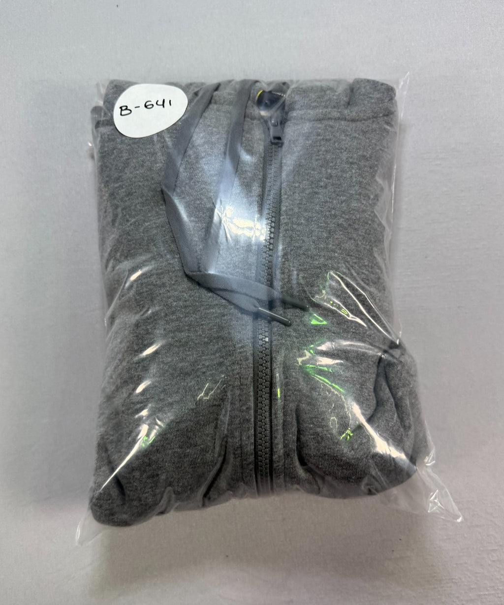 Athletic Works Fleece Full-Zip Hoodie Men's Medium Charcoal Gray Heather Outdoor