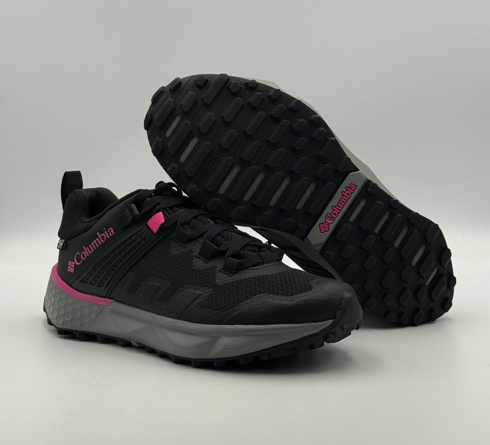 New Columbia Facet 75 Outdry Athletic Sneakers Women's 8 Black Lace Up Low Top