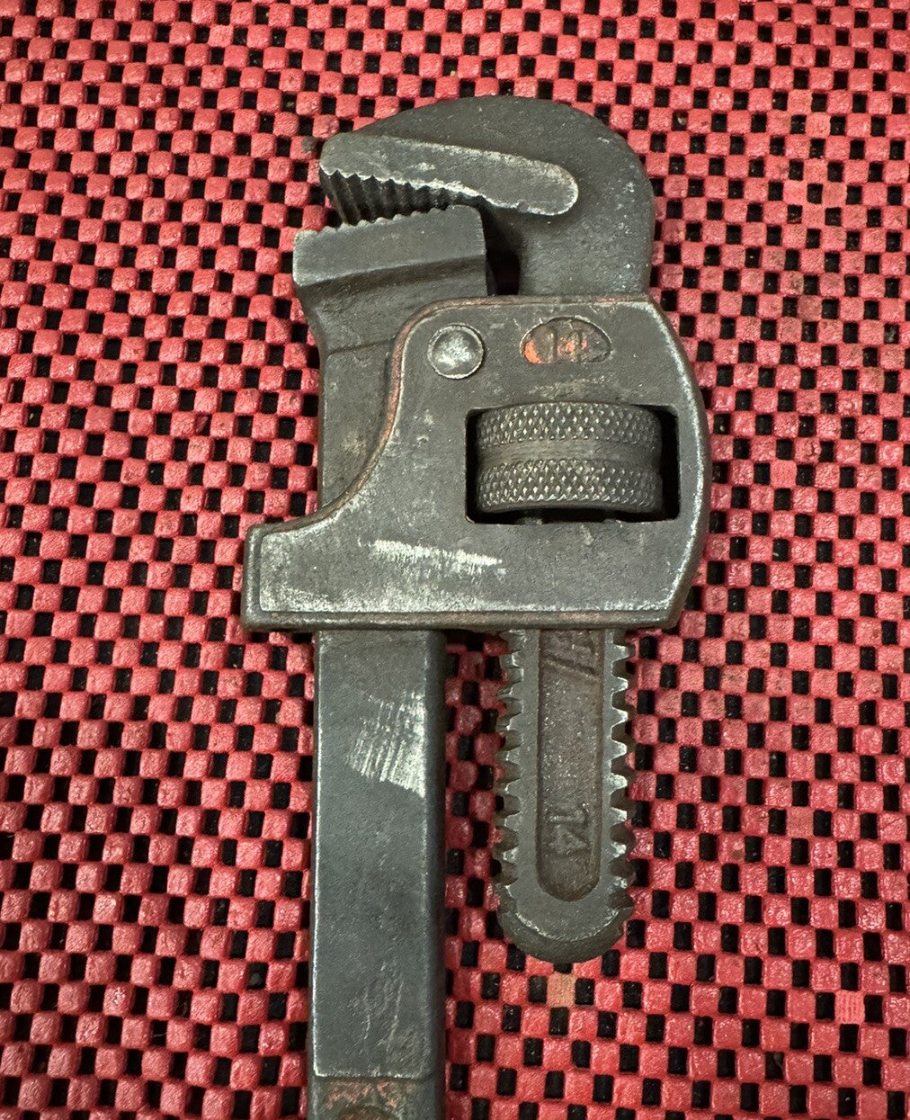 Vintage 14" Stillson Pattern B16 Pipe/Monkey Wrench - Adjustable Made in USA N9