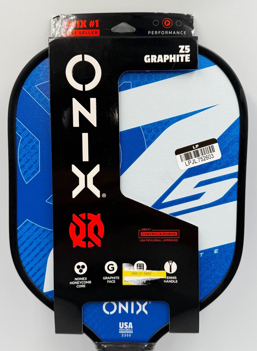 New ONIX MOD Z5 Graphite Pickleball Paddle Carbon Fiber Honeycomb Core Racket