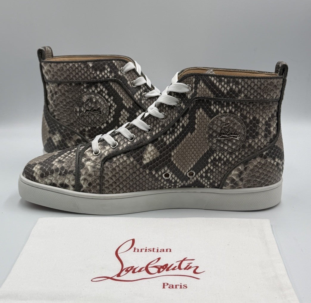 Christian Louboutin Louis Orlato Flat Python Ghost Roccia Sneaker Sz 44 EU 11 US