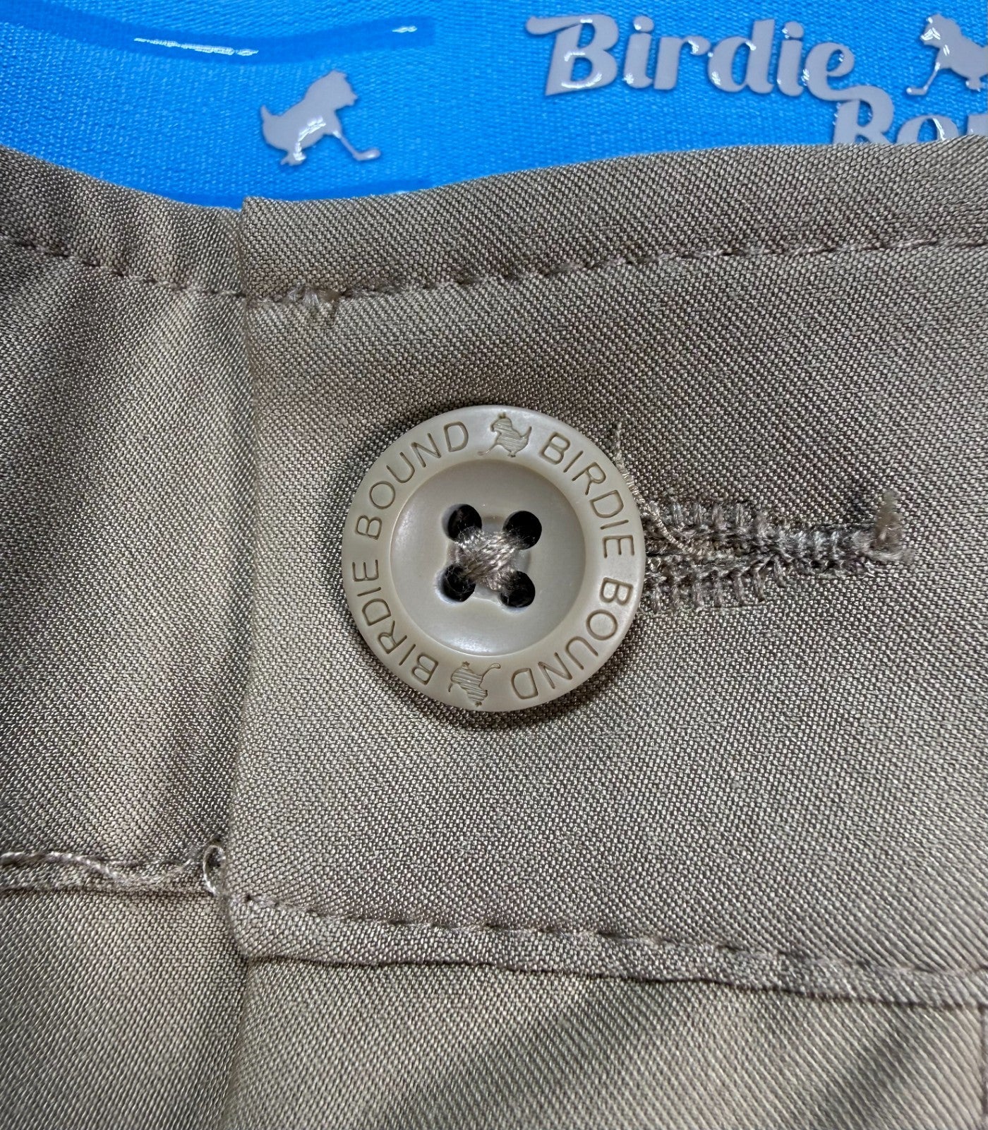Birdie Bound Regular Fit Golf Pants Men's 38x30 Beige Performance Straight Leg