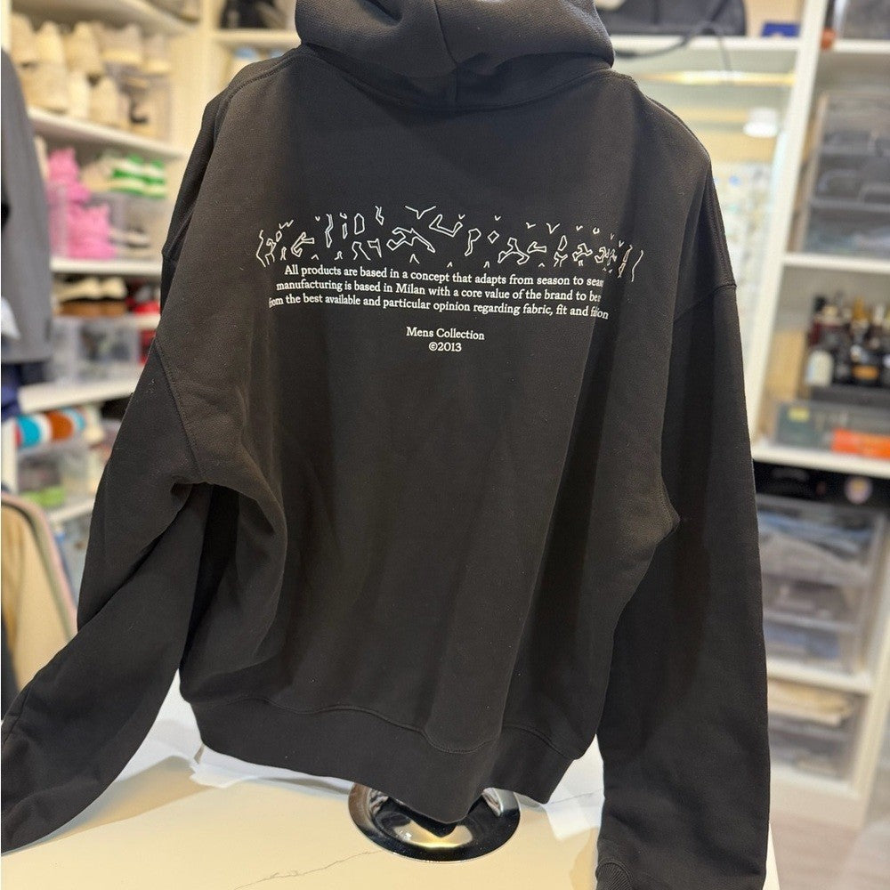 Off-White Black Graphic Hoodie