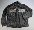 Real Leather Harley Davidson Embroidered Mens XL Motorcycle Biker Leather Jacket