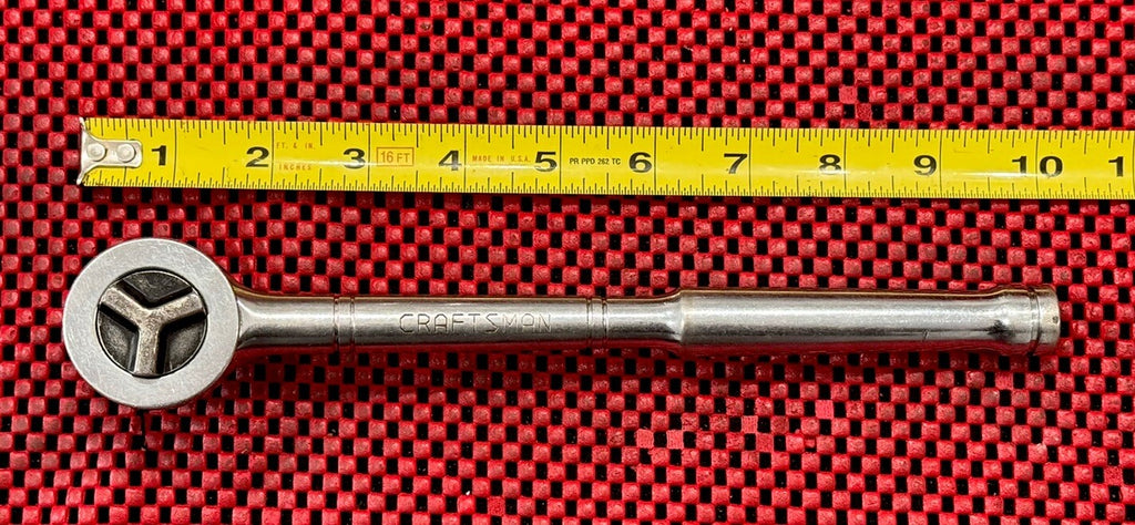 Vintage Craftsman 943797 Tri Wing Thumb Wheel Ratchet 1/2" DR Made In USA S2